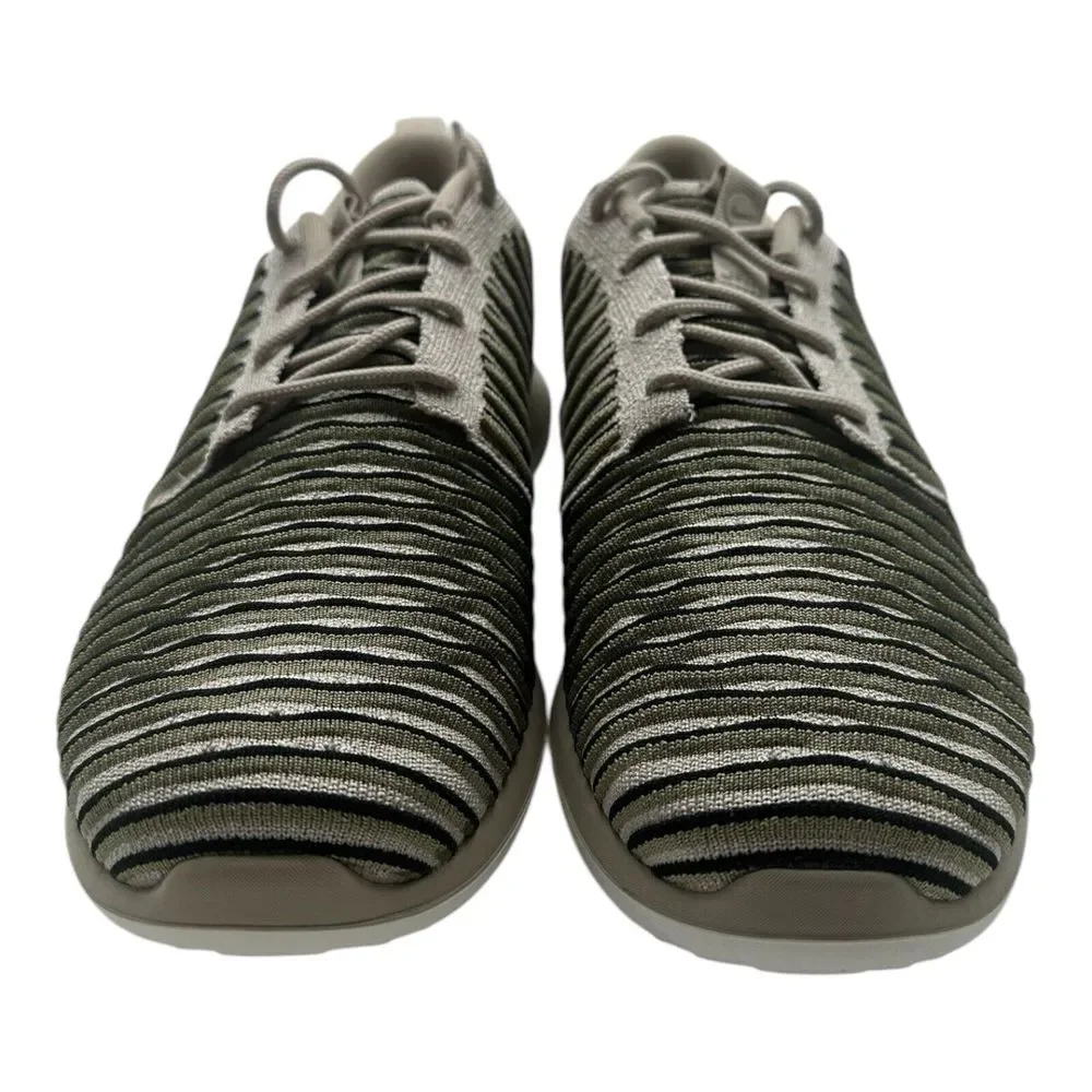 Nike Roshe Two Flyknit Running Shoes Womens 7 Natural Olive Black‎ 844929-200